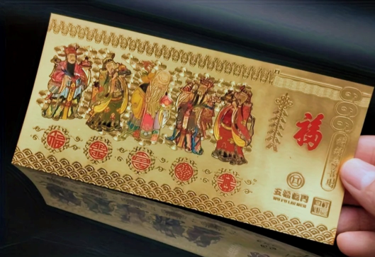 開運グッズの金色カード